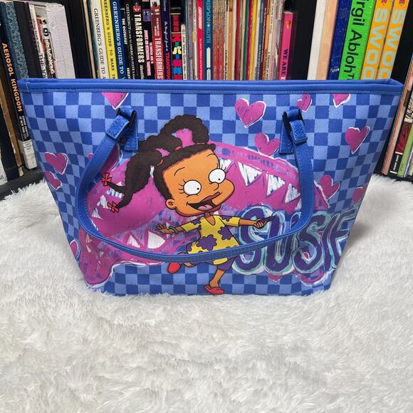 SPRAYGROUND RUGRATS SUSIE CRAYON SHARK MESSENGER TOTE - Picture 3 of 5